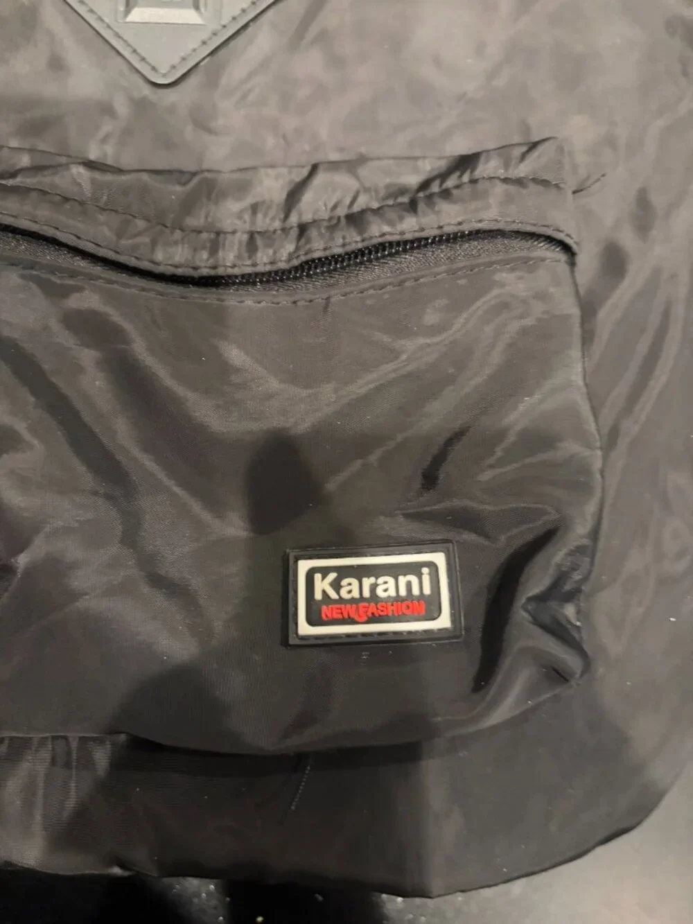 Karani New Fashion Solid Black Backpack Unisex
